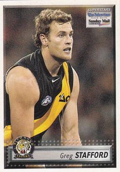 2003 Select The Advertiser-Sunday Mail AFL #102 Greg Stafford Front